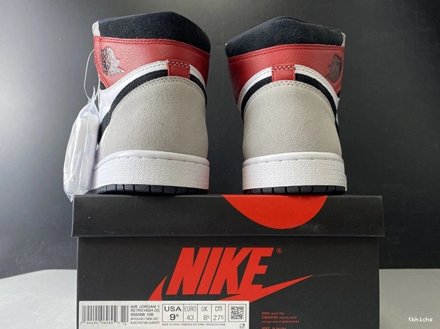 Cheap TBK Fashionable Grey Jordan1 3738 555088- Light Retro Smoke 1029